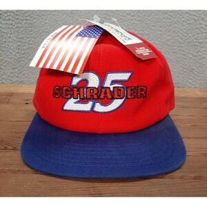 Vintage Chase Racewear Hat Adult Red Blue Snapback Cap Ken Schrader Nascar 90s